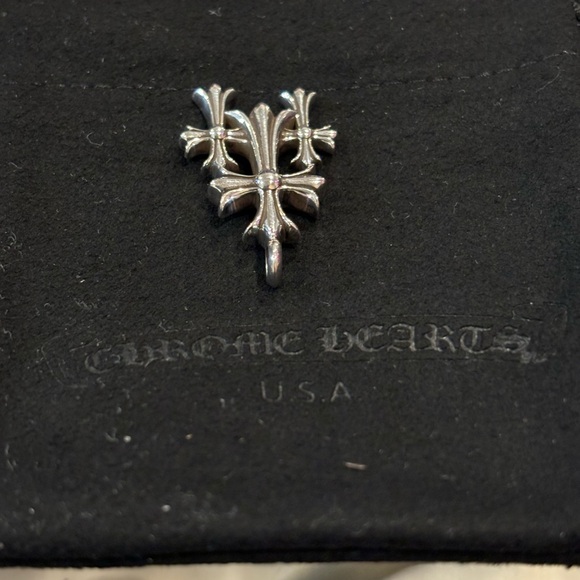 Chrome Heart Triple Cross small Pendant only Authentic - Picture 13 of 15